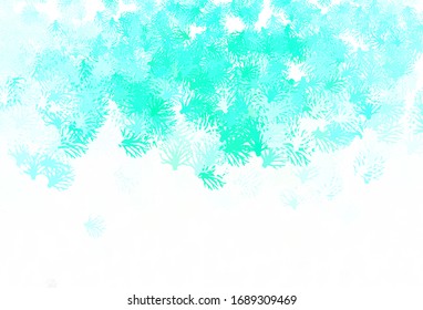 Light Green vector doodle texture with branches. Abstract illustration with leaves, branches in doodles style. Doodle design for your web site.