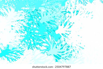 Light Green vector doodle texture with leaves, branches. Shining colored illustration with leaves and branches. Hand painted design for web, leaflets.