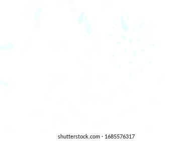 Light Green vector elegant background with leaves. Colorful illustration in doodle style with leaves. Elegant pattern for your brand book.