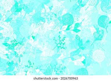 Light Green vector elegant wallpaper with trees, branches. Simple decorative design in natural style with trees. New design for your business.