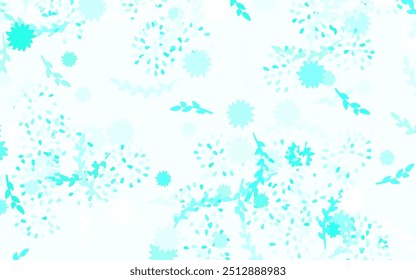 Light Green vector elegant wallpaper with flowers, roses. An elegant bright illustration with flowers. Hand painted design for web, leaflets.