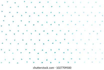 Light Green vector geometric simple minimalistic background, which consist of triangles on white background. Triangular pattern with gradient for your business design. 