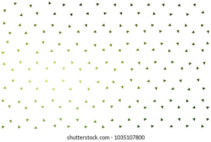 Light Green vector geometric simple minimalistic background, which consist of triangles on white background. Triangular pattern with gradient for your business design. 