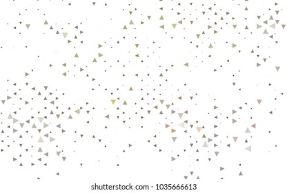 Light Green vector geometric simple minimalistic background, which consist of triangles on white background. Triangular pattern with gradient for your business design. 