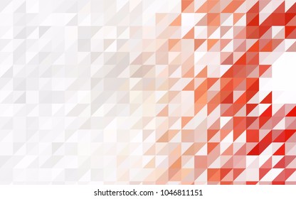 Light Green vector geometric simple minimalistic background, which consist of triangles on white background. Triangular pattern with gradient for your business design. 