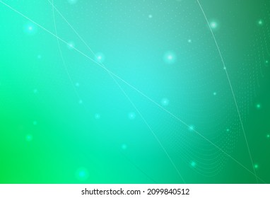 Light Green vector Glitter abstract illustration with blurred drops of rain. Abstract illustration with colored bubbles in nature style. Smart design for business ads.