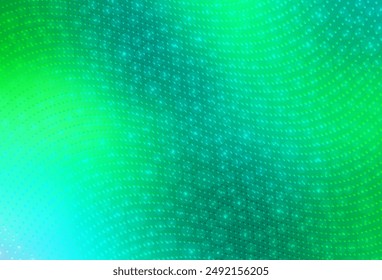 Light Green vector Glitter abstract illustration with blurred drops of rain. Blurred bubbles on abstract background with colorful gradient. Elegant design for wallpapers.