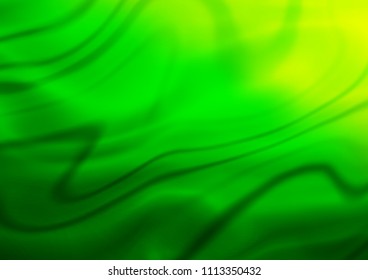 Light Green vector glossy abstract wavy background. Modern geometrical abstract illustration with gradient. The textured pattern can be used for background.