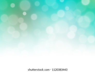 Light Green vector glossy abstract template. Colorful illustration in blurry style with gradient. The template can be used for your brand book.