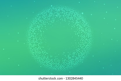 Light Green vector glossy abstract layout. Creative illustration in halftone style with gradient. Elegant background for a brand book.