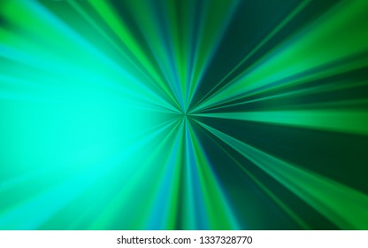 Light Green vector glossy abstract backdrop. Colorful abstract illustration with gradient. Completely new design for your business.