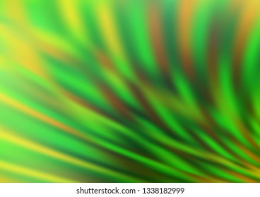 Light Green vector glossy abstract background. A completely new color illustration in a bokeh style. The template can be used for your brand book.