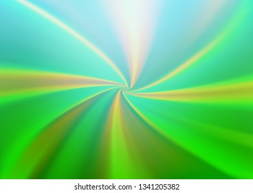 Light Green vector glossy abstract template. Glitter abstract illustration with an elegant design. A completely new template for your design.