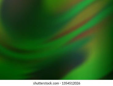 Light Green vector glossy abstract background. Colorful illustration in abstract style with gradient. The template can be used for your brand book.
