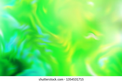Light Green vector glossy abstract layout. Glitter abstract illustration with gradient design. The best blurred design for your business.