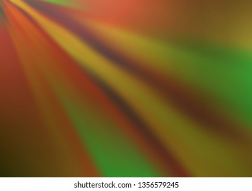 Light Green vector glossy abstract template. A completely new color illustration in a bokeh style. The best blurred design for your business.