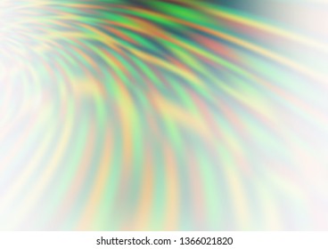 Light Green vector glossy abstract template. A vague abstract illustration with gradient. The template for backgrounds of cell phones.