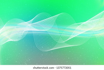 Light Green vector glossy abstract backdrop. Shining colored illustration in smart style. Background for designs.