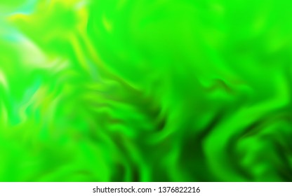 Light Green vector glossy abstract layout. Colorful illustration in abstract style with gradient. Elegant background for a brand book.