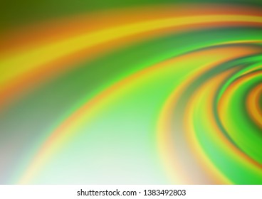Light Green vector glossy abstract template. A vague abstract illustration with gradient. The best blurred design for your business.