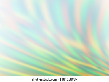 Light Green vector glossy abstract template. Creative illustration in halftone style with gradient. The blurred design can be used for your web site.