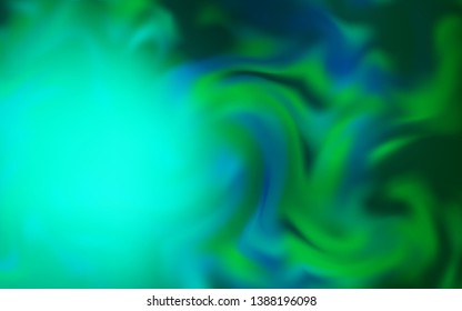Light Green vector glossy abstract layout. A completely new colored illustration in blur style. New way of your design.