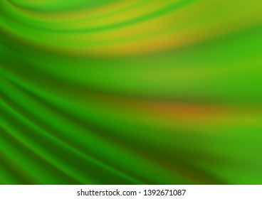 Light Green vector glossy abstract background. A completely new color illustration in a bokeh style. The background for your creative designs.
