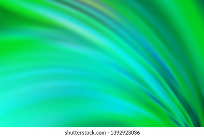 Light Green vector glossy abstract layout. Colorful abstract illustration with gradient. New design for your business.