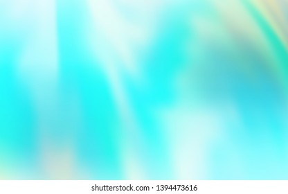 Light Green vector glossy abstract backdrop. A completely new colored illustration in blur style. Background for designs.