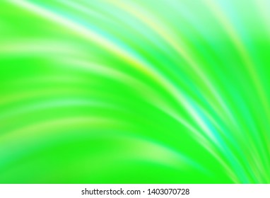 Light Green vector glossy abstract layout. A completely new colored illustration in blur style. Completely new design for your business.