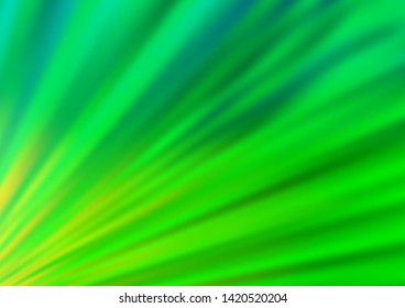 Light Green vector glossy abstract background. Creative illustration in halftone style with gradient. A completely new design for your business.
