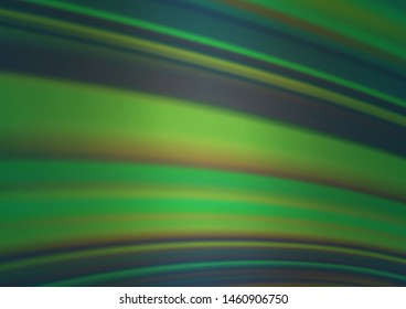 Light Green vector glossy abstract background. A completely new color illustration in a bokeh style. Brand new style for your business design.