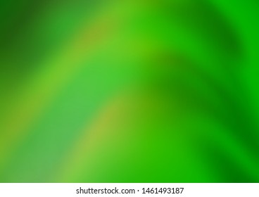 Light Green vector glossy abstract template. Colorful abstract illustration with gradient. The elegant pattern for brand book.