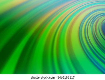 Light Green vector glossy abstract background. Creative illustration in halftone style with gradient. The template can be used for your brand book.