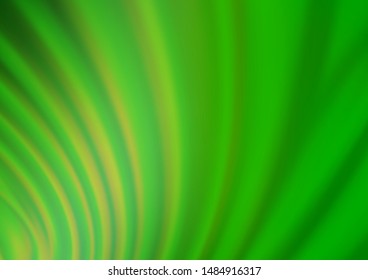 Light Green vector glossy abstract template. Colorful illustration in blurry style with gradient. Brand new design for your business.