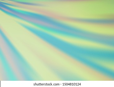 Light Green vector glossy abstract background. A completely new color illustration in a bokeh style. Brand new style for your business design.