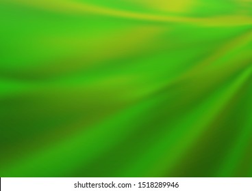 Light Green vector glossy abstract template. Colorful abstract illustration with gradient. The template can be used for your brand book.