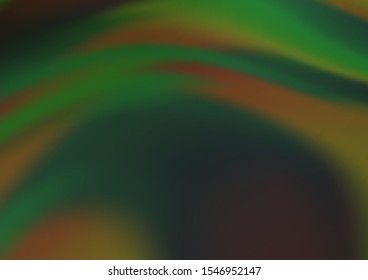Light Green vector glossy abstract template. Glitter abstract illustration with an elegant design. A completely new template for your design.