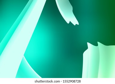Light Green vector glossy abstract backdrop. New colored illustration in blur style with gradient. Blurred design for your web site.