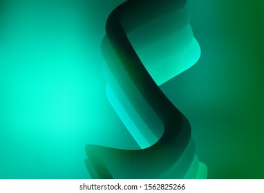 Light Green vector glossy abstract background. Colorful illustration in abstract style with gradient. New design for your business.