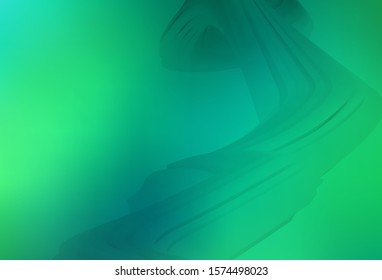 Light Green vector glossy abstract layout. A completely new colored illustration in blur style. New style for your business design.