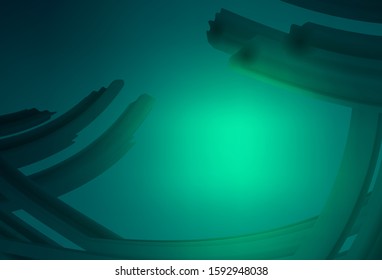 Light Green vector glossy abstract background. Modern abstract illustration with gradient. Elegant background for a brand book.