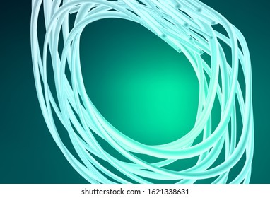 Light Green vector glossy abstract layout. Modern abstract illustration with gradient. New design for your business.