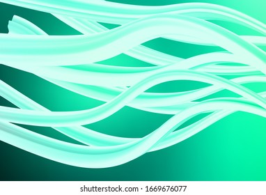 Light Green vector glossy abstract backdrop. Glitter abstract illustration with gradient design. New design for your business.