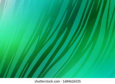 Light Green vector glossy abstract backdrop. Colorful abstract illustration with gradient. Background for a cell phone.