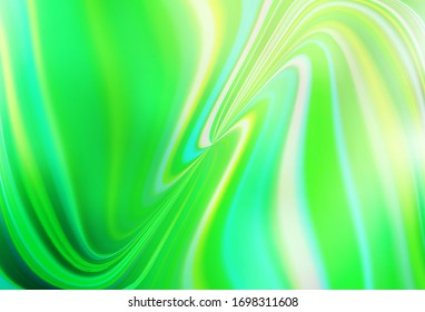 Light Green vector glossy abstract background. A completely new colored illustration in blur style. Smart design for your work.