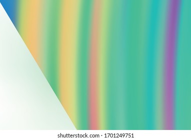 Light Green vector glossy abstract background. Colorful abstract illustration with gradient. Smart design for your work.