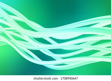 Light Green vector glossy abstract background. Colorful illustration in abstract style with gradient. Elegant background for a brand book.