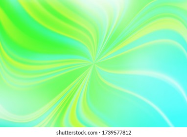 Vector verde claro brillante fondo abstracto. Ilustración abstracta colorida con gradiente. Diseño borroso para su sitio web.