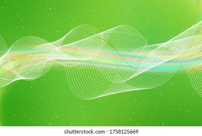 Light Green vector glossy abstract layout. New colored illustration in blur style with gradient. Background for designs.